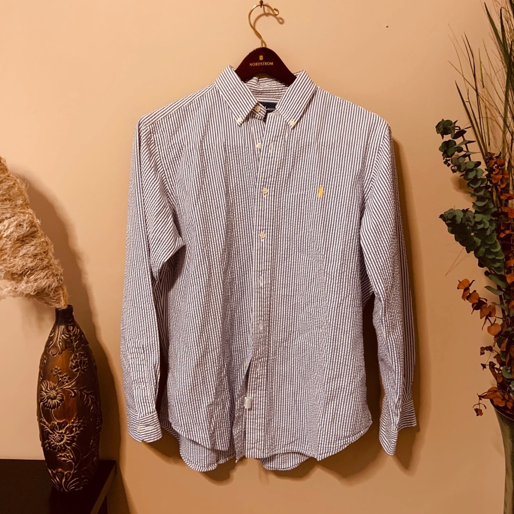 Seersucker polo